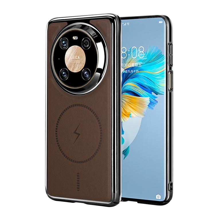 For Huawei Mate 40 Pro Electroplated Magnetic Series Ultra-Thin Shockproof Phone Case