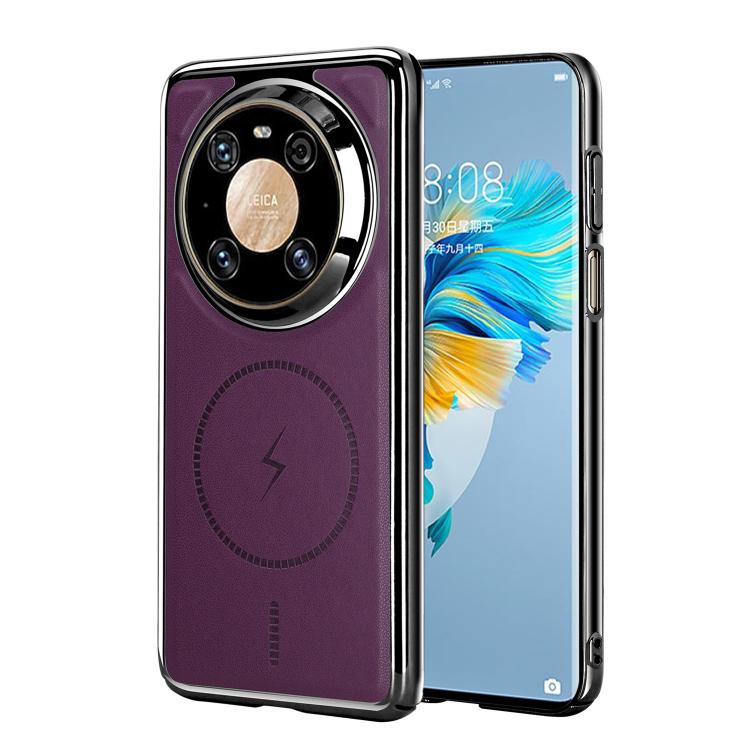 For Huawei Mate 40 Pro Electroplated Magnetic Series Ultra-Thin Shockproof Phone Case