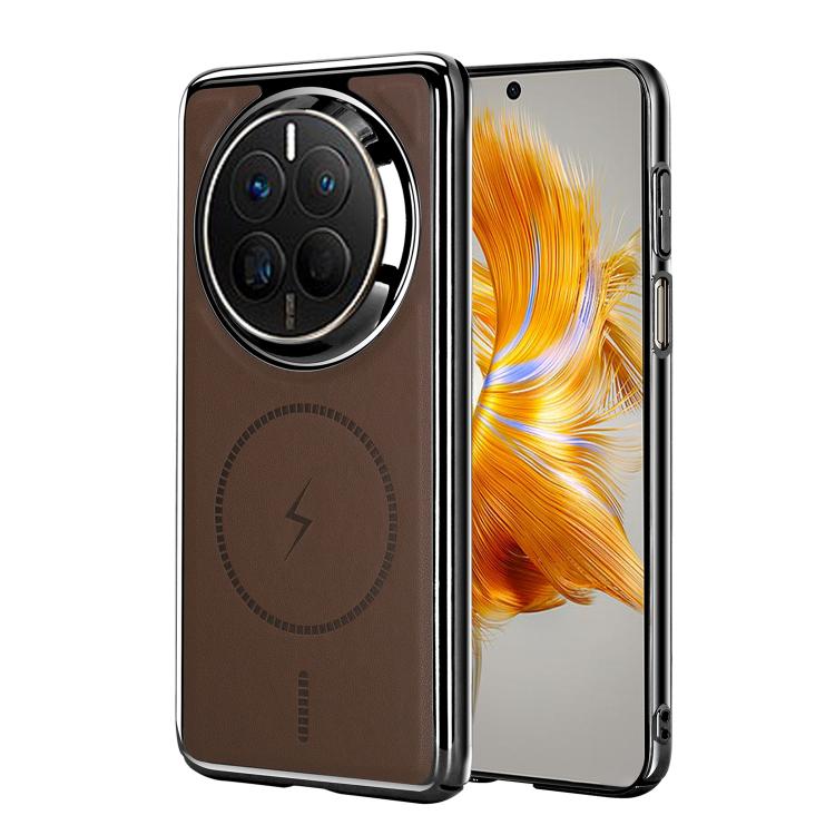 For Huawei Mate 50 / 50E Electroplated Magnetic Series Ultra-Thin Shockproof Phone Case