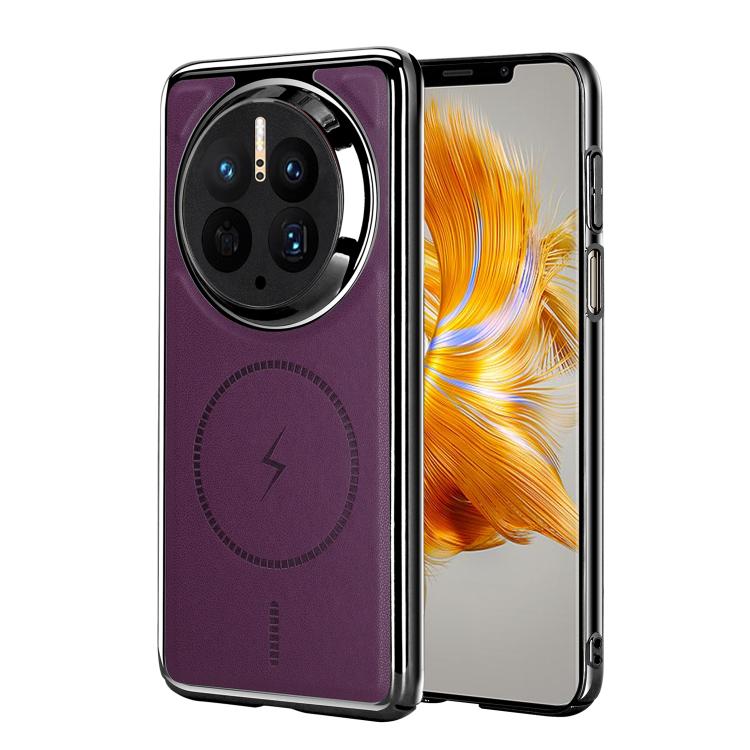 For Huawei Mate 50 Pro Electroplated Magnetic Series Ultra-Thin Shockproof Phone Case