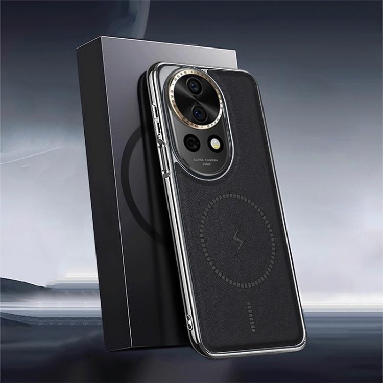 For Huawei Nova 12 Electroplated Magnetic Series Ultra-Thin Shockproof Phone Case