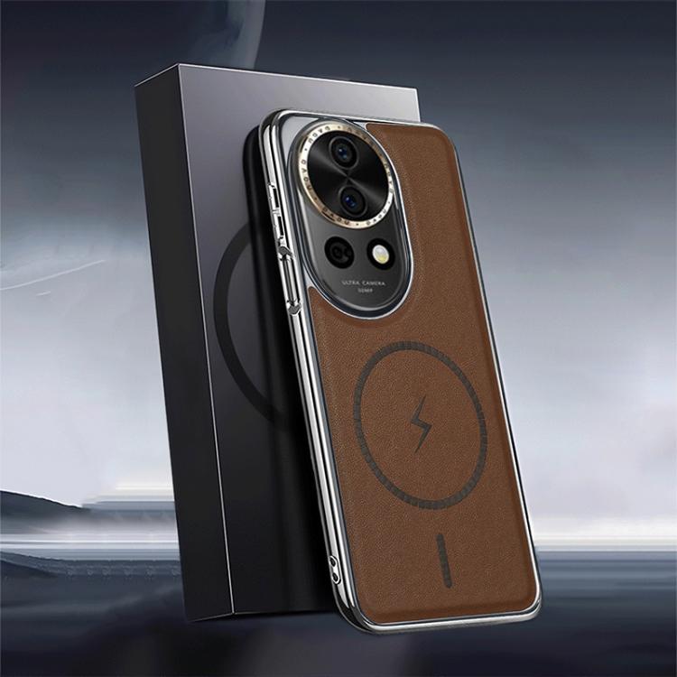 For Huawei Nova 12 Pro Electroplated Magnetic Series Ultra-Thin Shockproof Phone Case