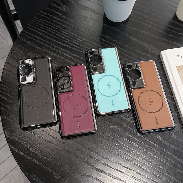 For Huawei P60 Pro / P60 Electroplated Magnetic Series Ultra-Thin Shockproof Phone Case