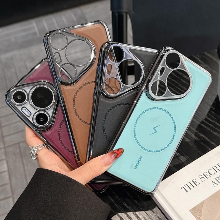 For Huawei Pura 70 Electroplated Magnetic Series Ultra-Thin Shockproof Phone Case