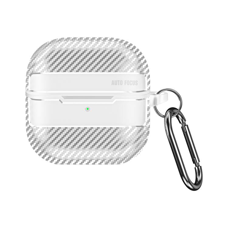 For Huawei FreeClip 2 Carbon Fiber Texture Bluetooth Earphone Protective Case