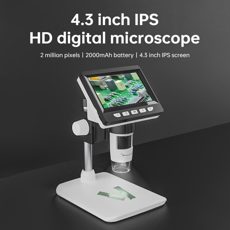 inskam 307-C 2MP 4.3-inch IPS Screen Desktop Digital Microscope
