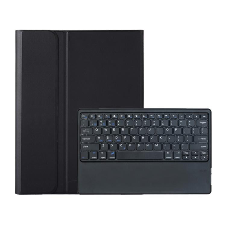 For vivo Pad6 Pro 13.2 inch 2026 Ultra-thin TPU Detachable Bluetooth Keyboard Vegan Leather Case - Black