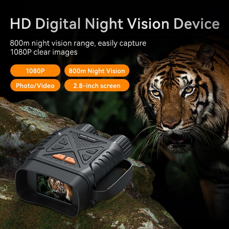 inskam 328 2MP HD Binocular Digital Night Vision Device with 2.8-inch Display - Black