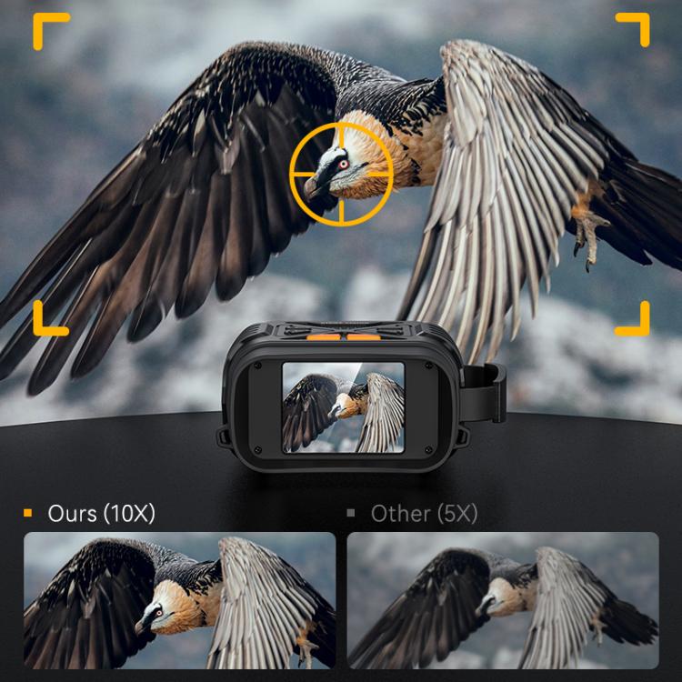 inskam 328 2MP HD Binocular Digital Night Vision Device with 2.8-inch Display - Black