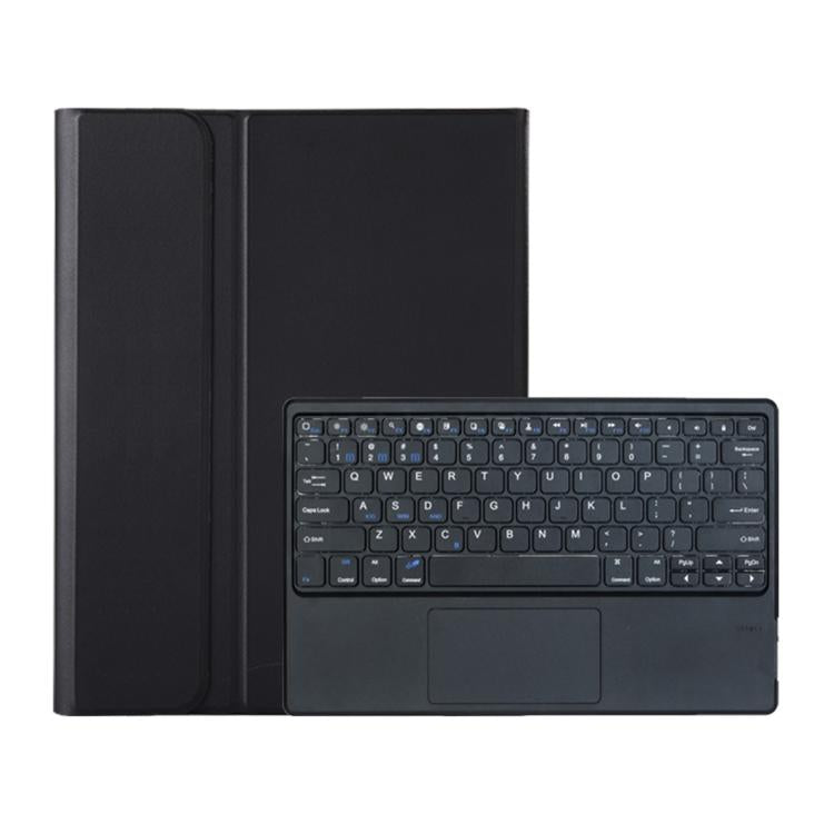 For vivo Pad6 Pro 13.2 inch 2026 Ultra-thin TPU Detachable Bluetooth Keyboard Vegan Leather Case with Touchpad - Black
