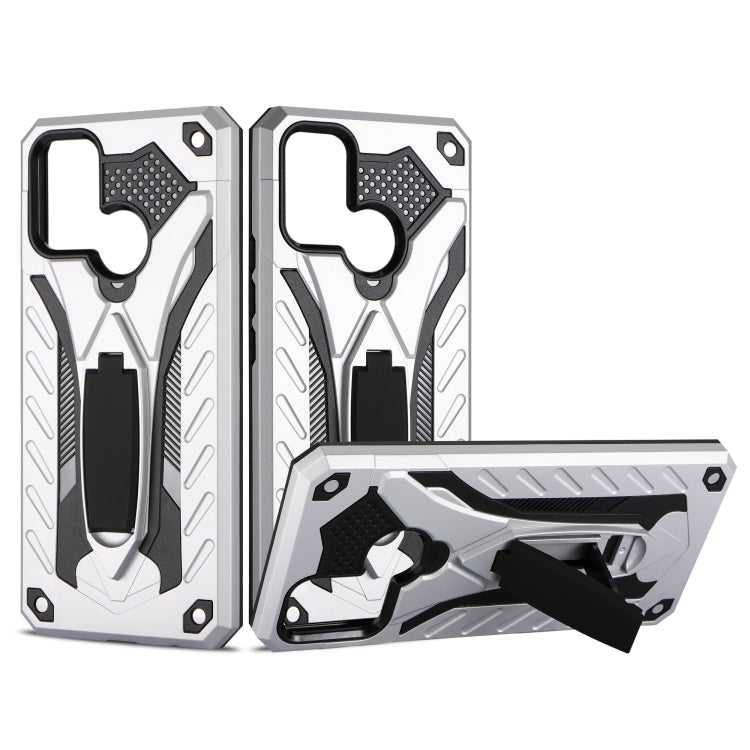 For OPPO Realme C17 / 7i Shockproof TPU + PC Protective Case with Holder