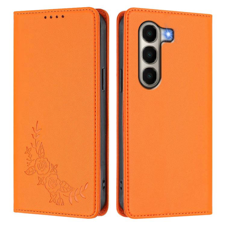 For Itel A95 5G Peony Embossed Magnetic RFID Vegan Leather Phone Case
