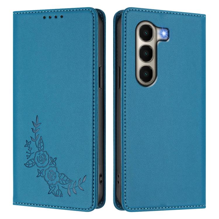 For Itel A95 5G Peony Embossed Magnetic RFID Vegan Leather Phone Case