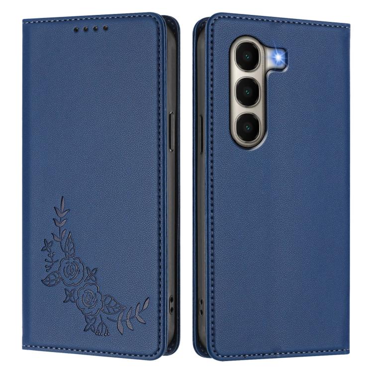 For Itel A95 5G Peony Embossed Magnetic RFID Vegan Leather Phone Case