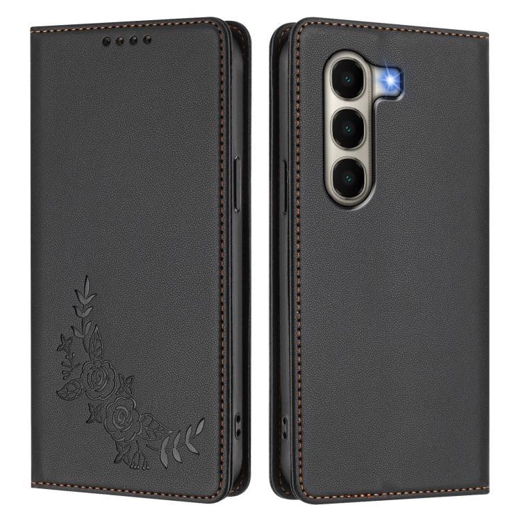 For Itel A95 5G Peony Embossed Magnetic RFID Vegan Leather Phone Case