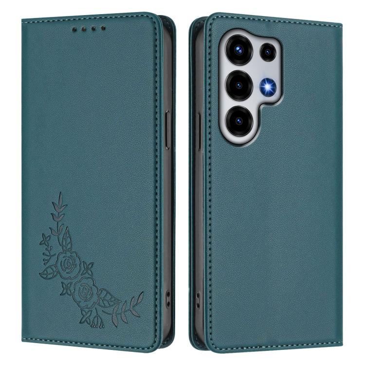 For Itel Super S26 Ultra Peony Embossed Magnetic RFID Vegan Leather Phone Case