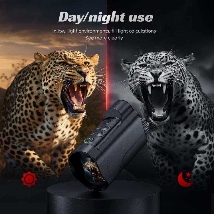 inskam 329 2MP HD Monocular Infrared Digital Night Vision Device with 2.0-inch Display - Black