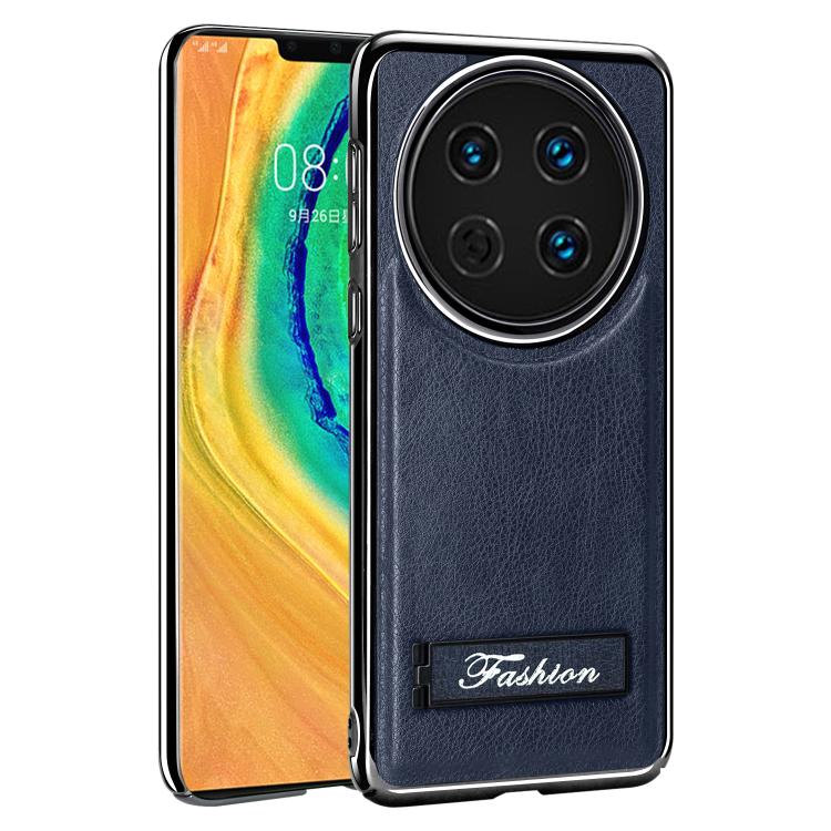 For Huawei Mate 30 Pro Fashion Electroplated Fold Holder Shockproof Phone Case