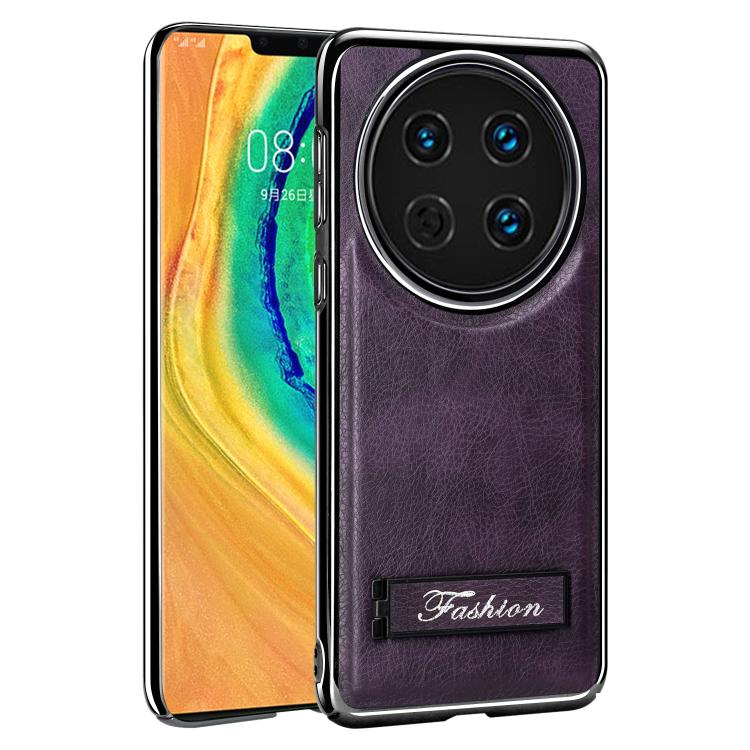 For Huawei Mate 30 Pro Fashion Electroplated Fold Holder Shockproof Phone Case