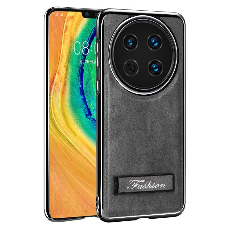 For Huawei Mate 30 Fashion Electroplated Fold Holder Shockproof Phone Case