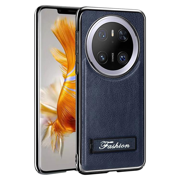 For Huawei Mate 70 Fashion Electroplated Fold Holder Shockproof Phone Case