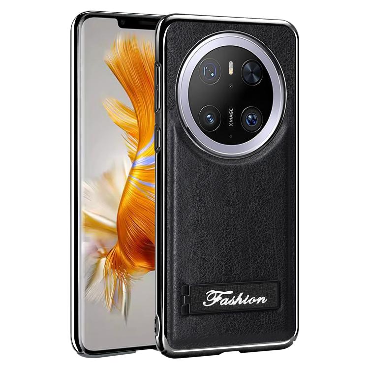 For Huawei Mate 70 Fashion Electroplated Fold Holder Shockproof Phone Case