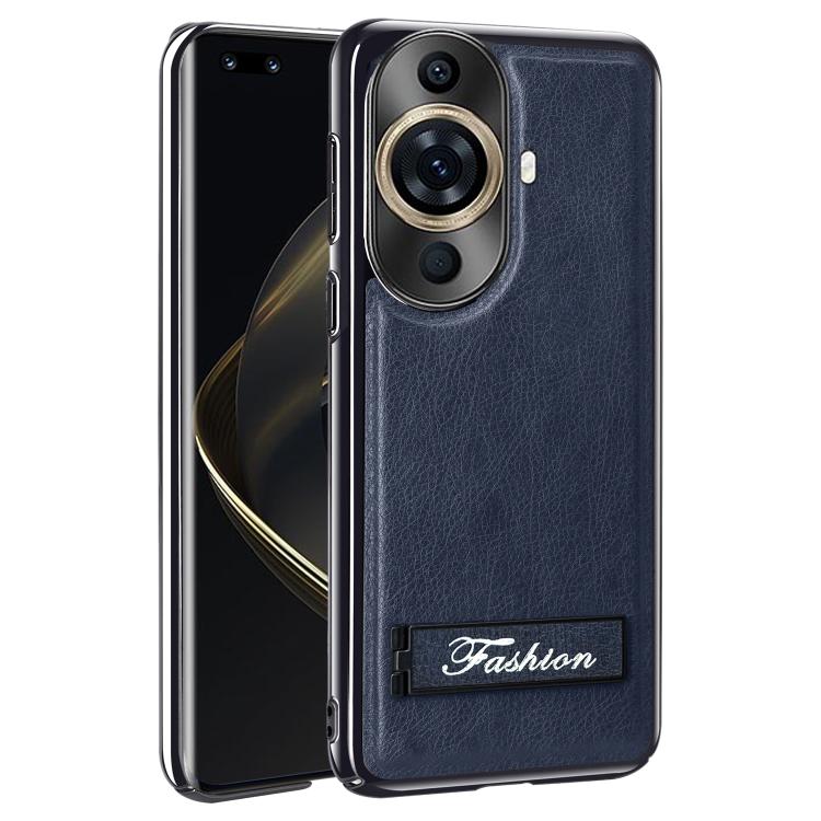 For Huawei Nova 11 Pro Fashion Electroplated Fold Holder Shockproof Phone Case