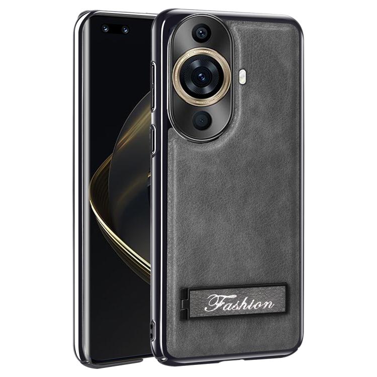 For Huawei Nova 11 Pro Fashion Electroplated Fold Holder Shockproof Phone Case