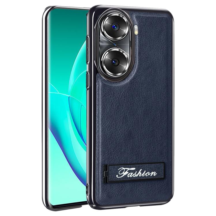 For Honor 60 Fashion Electroplated Fold Holder Shockproof Phone Case