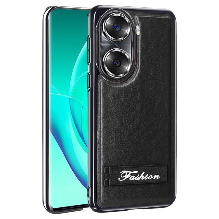 For Honor 60 Fashion Electroplated Fold Holder Shockproof Phone Case
