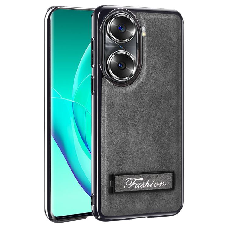 For Honor 60 Fashion Electroplated Fold Holder Shockproof Phone Case
