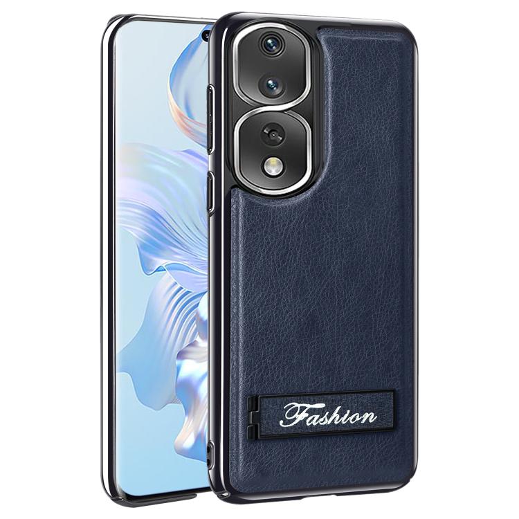 For Honor 80 Pro Fashion Electroplated Fold Holder Shockproof Phone Case