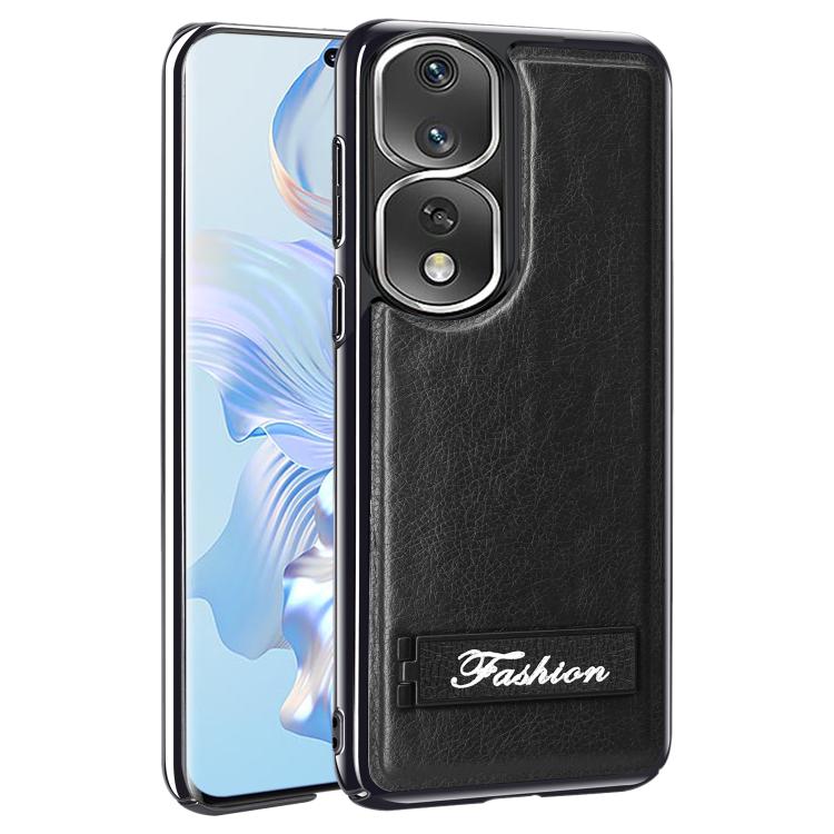 For Honor 80 Pro Fashion Electroplated Fold Holder Shockproof Phone Case