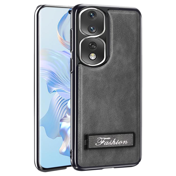 For Honor 80 Pro Fashion Electroplated Fold Holder Shockproof Phone Case