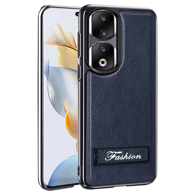 For Honor 90 Pro Fashion Electroplated Fold Holder Shockproof Phone Case