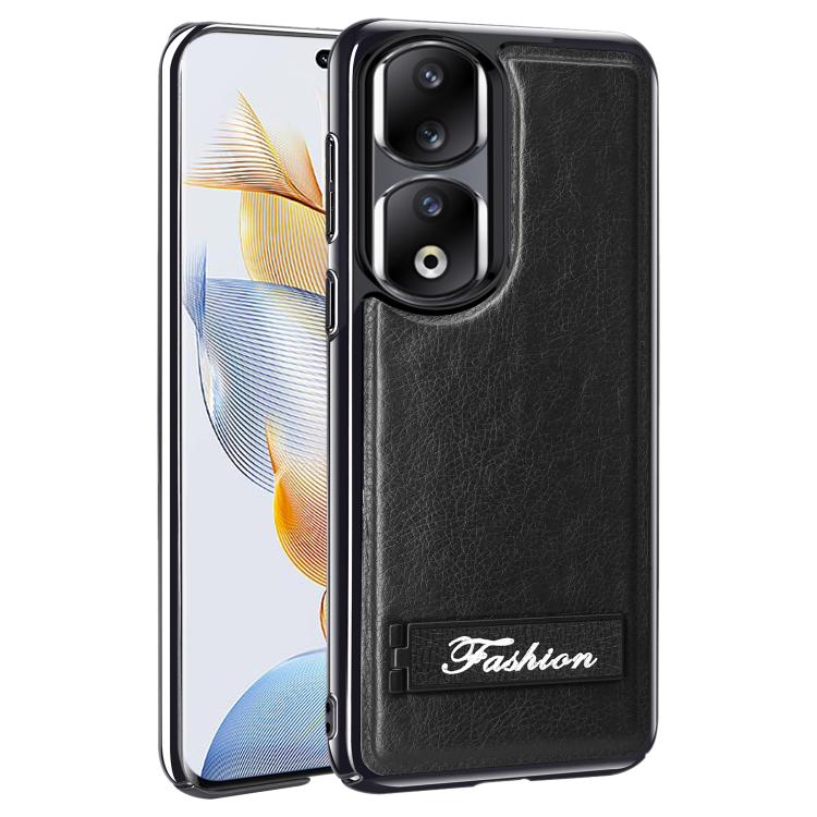 For Honor 90 Pro Fashion Electroplated Fold Holder Shockproof Phone Case