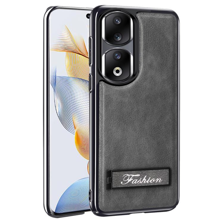 For Honor 90 Pro Fashion Electroplated Fold Holder Shockproof Phone Case
