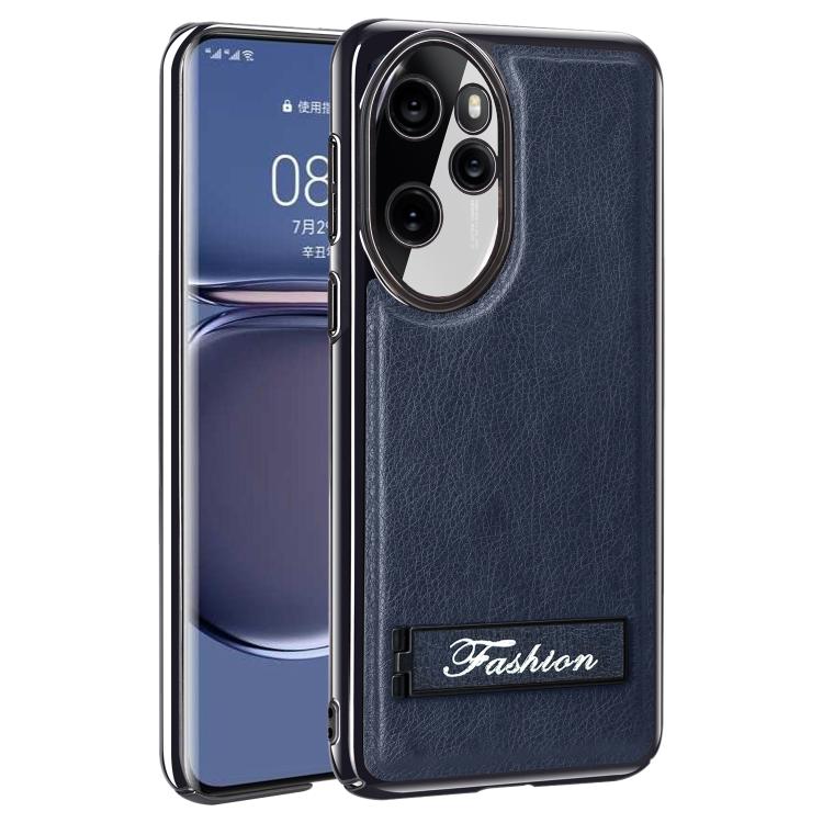 For Honor 100 Pro Fashion Electroplated Fold Holder Shockproof Phone Case