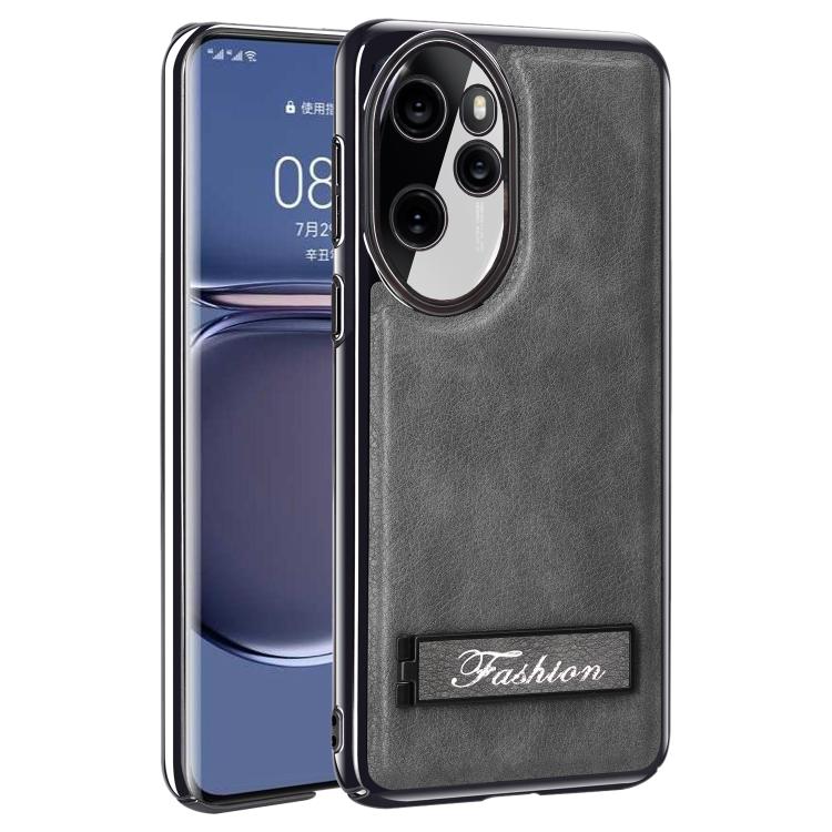 For Honor 100 Pro Fashion Electroplated Fold Holder Shockproof Phone Case