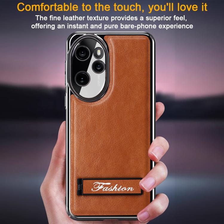 For Honor 60 Fashion Electroplated Fold Holder Shockproof Phone Case