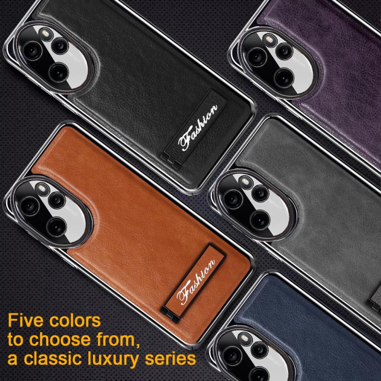 For Honor Magic3 Pro Fashion Electroplated Fold Holder Shockproof Phone Case