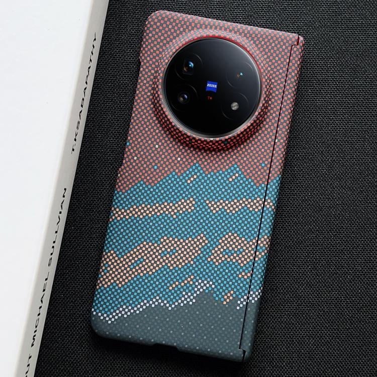 For vivo X Fold5 Electroplated PC Shockproof Full Coverage Magnetic Phone Case