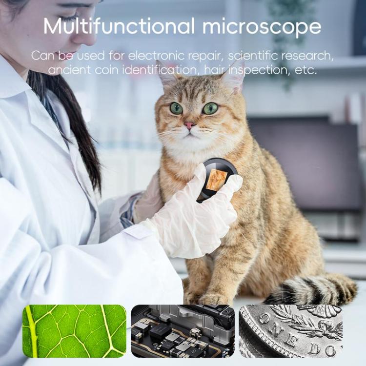 inskam 365 2MP 2-inch Display Portable Digital Microscope - Black