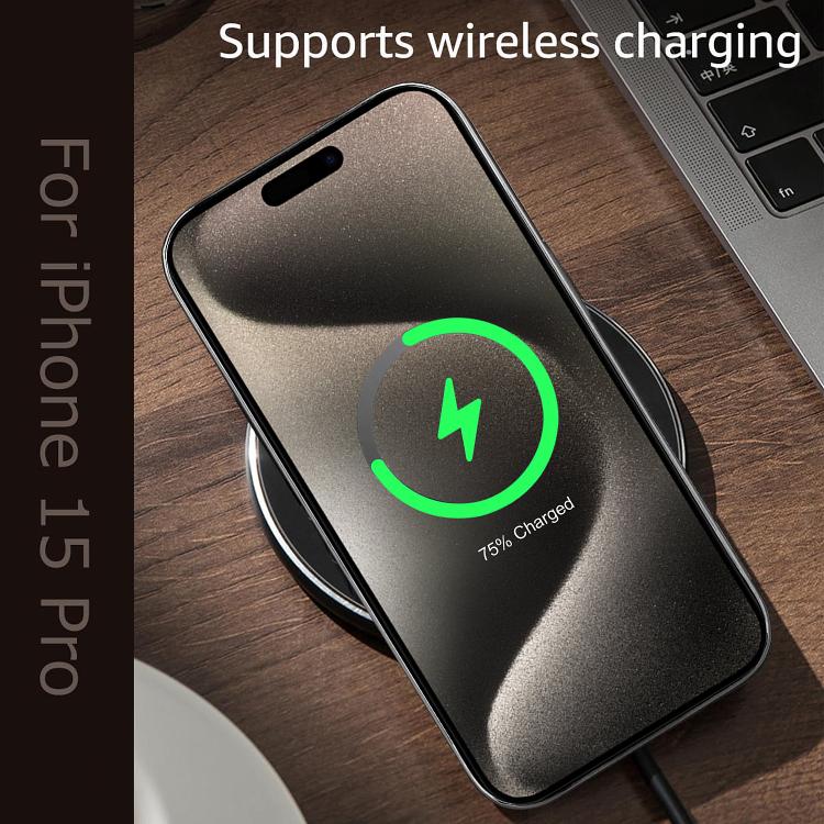For iPhone 17 Pro Palida Electroplated Mecha-Style Vegan Leather Shockproof Phone Case