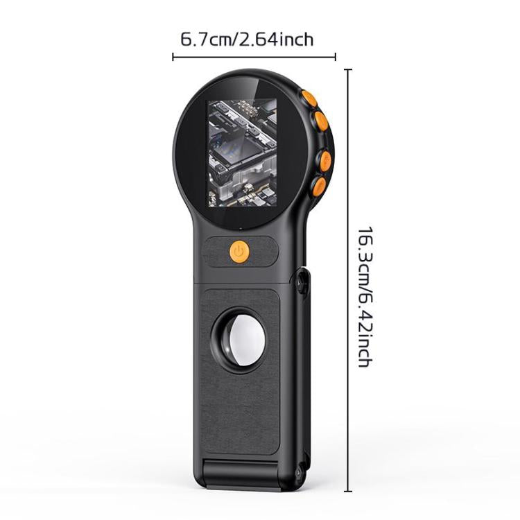 inskam 379 2MP 2-inch Display Foldable & Handheld Digital Microscope - Black