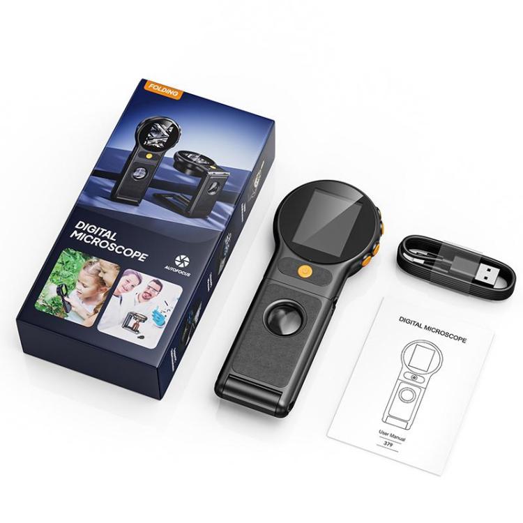 inskam 379 2MP 2-inch Display Foldable & Handheld Digital Microscope - Black