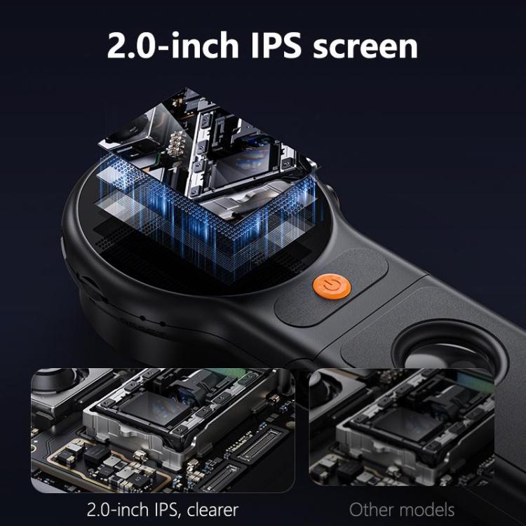 inskam 379 2MP 2-inch Display Foldable & Handheld Digital Microscope - Black