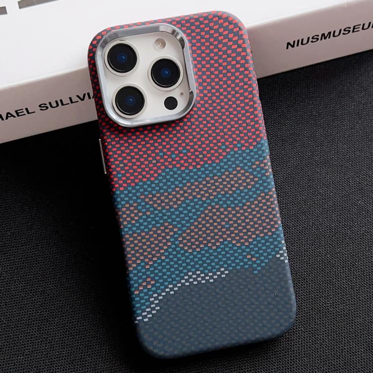 For iPhone 15 Pro Electroplated PC Shockproof Full Coverage Magnetic Phone Case