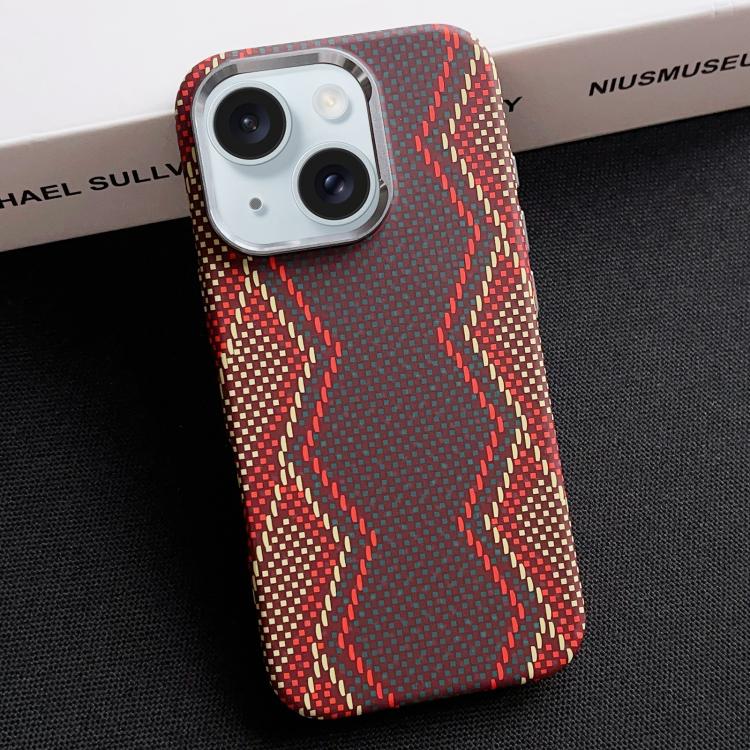 For iPhone 15 Electroplated PC Shockproof Full Coverage Magnetic Phone Case