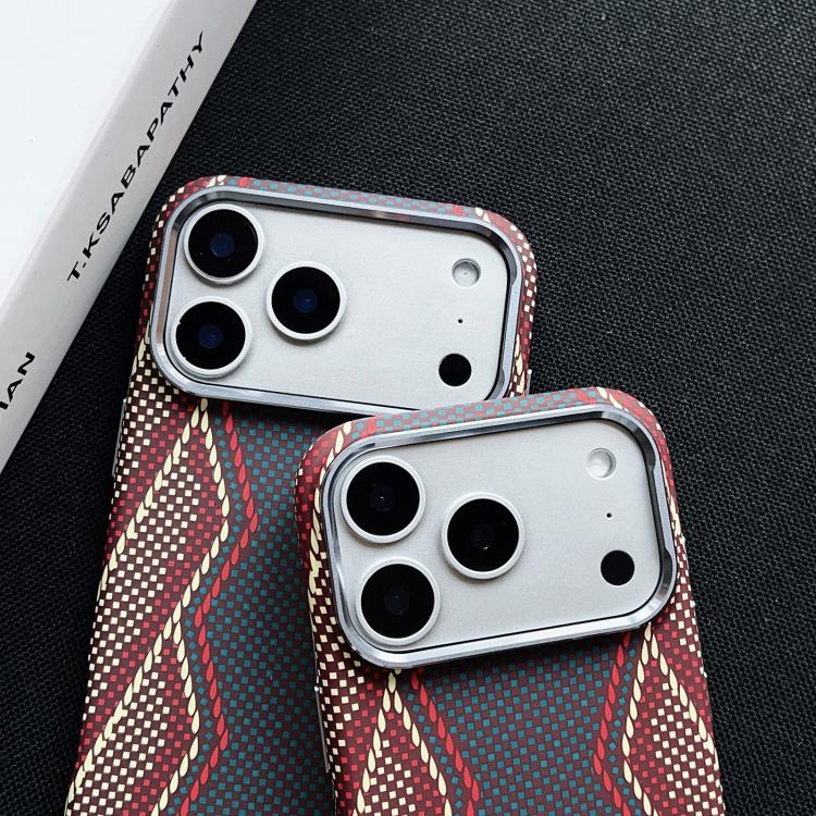 For iPhone 16 Pro Max Electroplated PC Shockproof Full Coverage Magnetic Phone Case